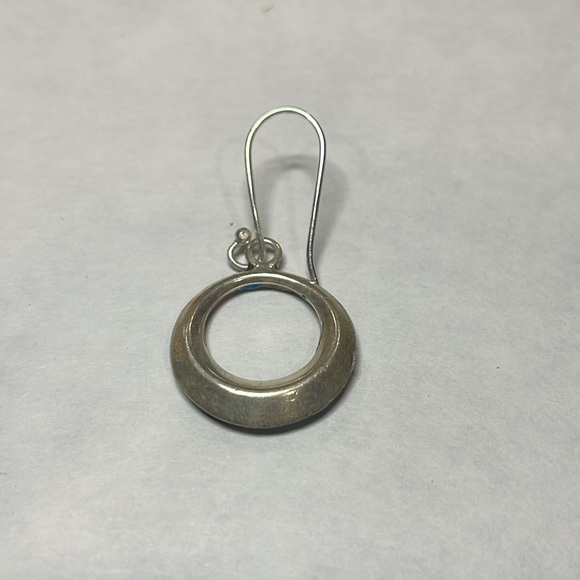 Silver earring with natural opals! - Picture 3 of 3